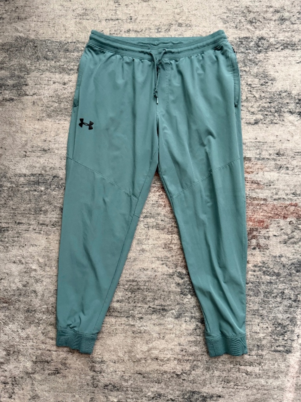 Under Armour Men’s Teal Green Woven Jogger Pants Athletic Training